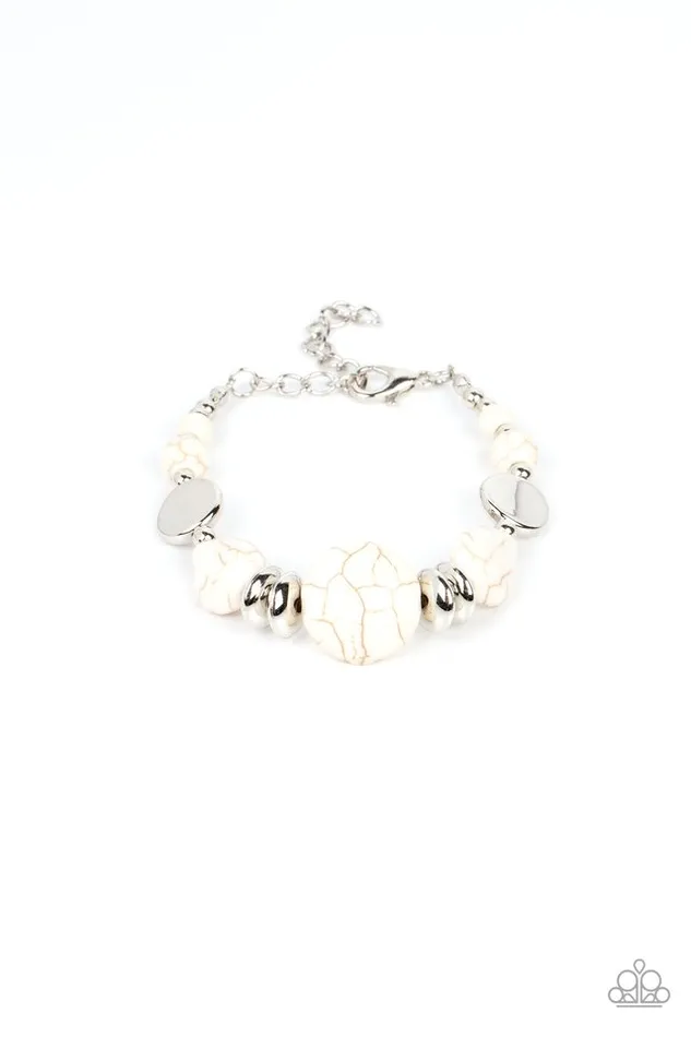 Paparazzi Jewelry Bracelets Paparazzi Bracelet Mesa Vista White Paparazzi Jewelry Bracelets Paparazzi Bracelet Mesa Vista White