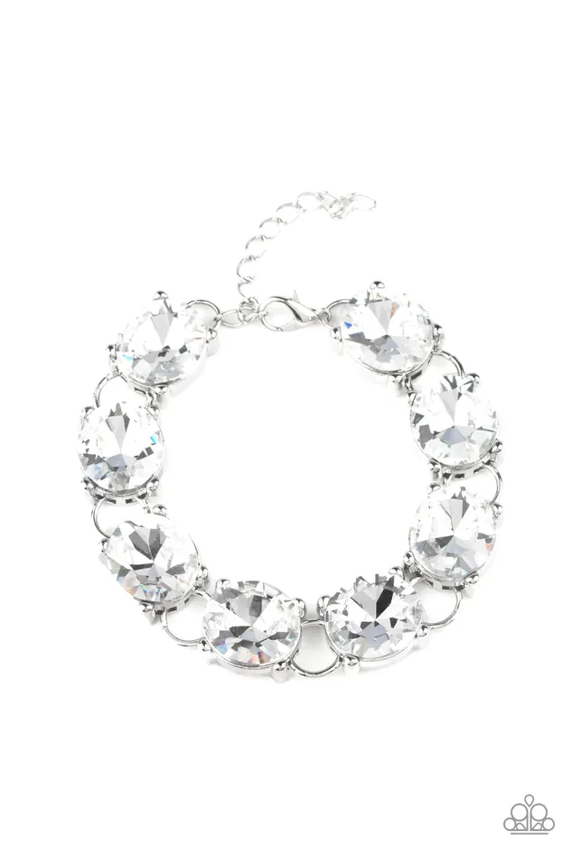 Paparazzi Jewelry Bracelets Paparazzi Bracelet Mind Your Manners White