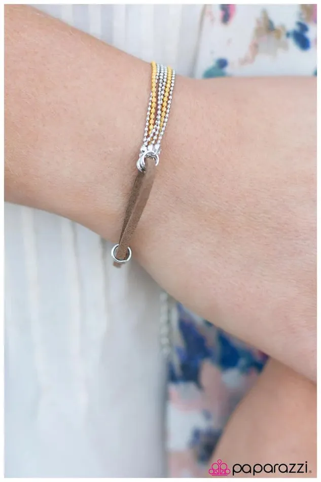Paparazzi Jewelry Bracelets Paparazzi Bracelet New Heights Yellow