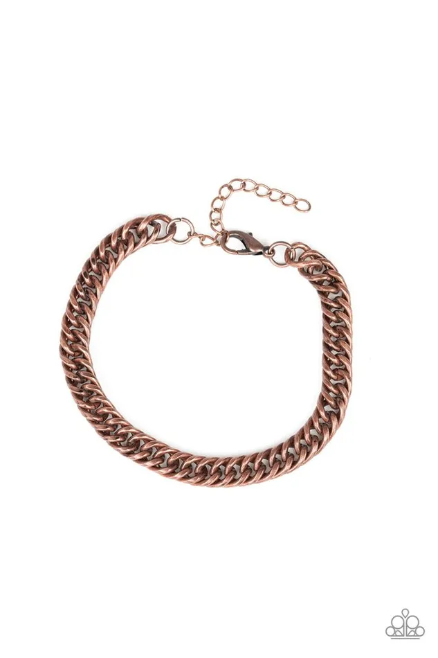 Paparazzi Jewelry Bracelets Paparazzi Bracelet Next Man Up Copper Paparazzi Jewelry Bracelets Paparazzi Bracelet Next Man Up Copper