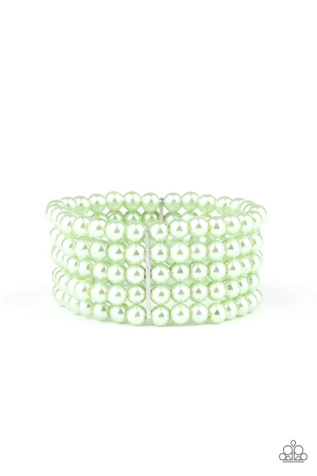 Paparazzi Jewelry Bracelets Paparazzi Bracelet Pearl Bliss Green