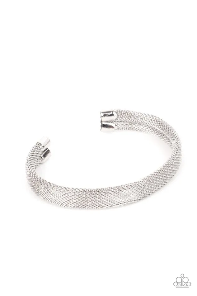 Paparazzi Jewelry Bracelets Paparazzi Bracelet Ready Willing and CABLE Silver Paparazzi Jewelry Bracelets Paparazzi Bracelet Ready Willing and CABLE Silver