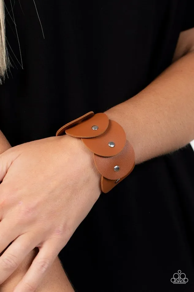 Paparazzi Jewelry Bracelets Paparazzi Bracelet Rhapsodic Roundup Brown