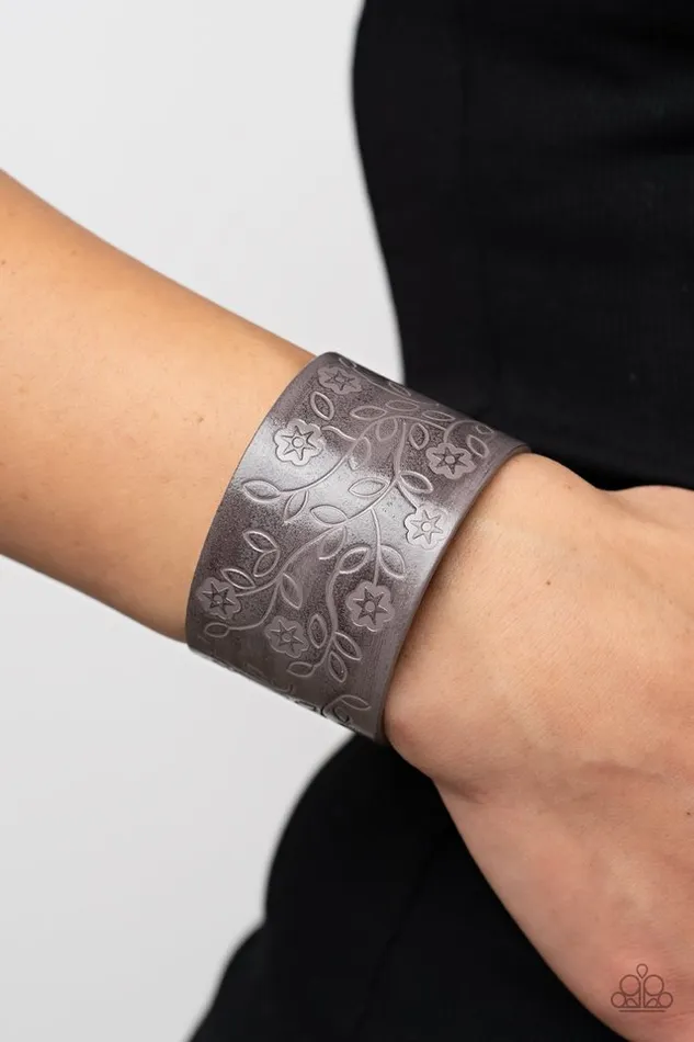 Paparazzi Jewelry Bracelets Paparazzi Bracelet Rosy Wrap Up Silver
