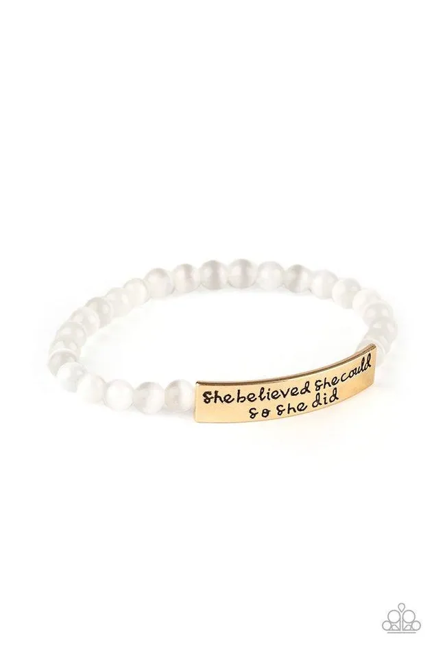 Paparazzi Jewelry Bracelets Paparazzi Bracelet So She Did Gold Paparazzi Jewelry Bracelets Paparazzi Bracelet So She Did Gold