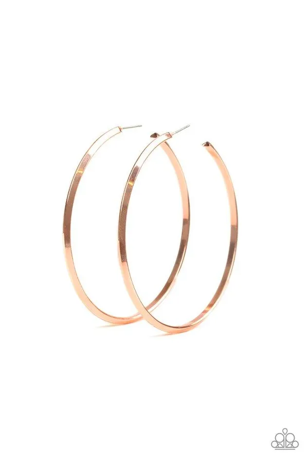 Paparazzi Jewelry Earrings Paparazzi Earring 5th Avenue Attitude Copper