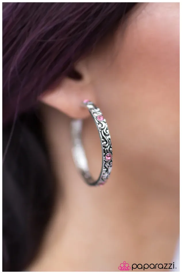 Paparazzi Jewelry Earrings Paparazzi Earring A Cause for Celebration Pink