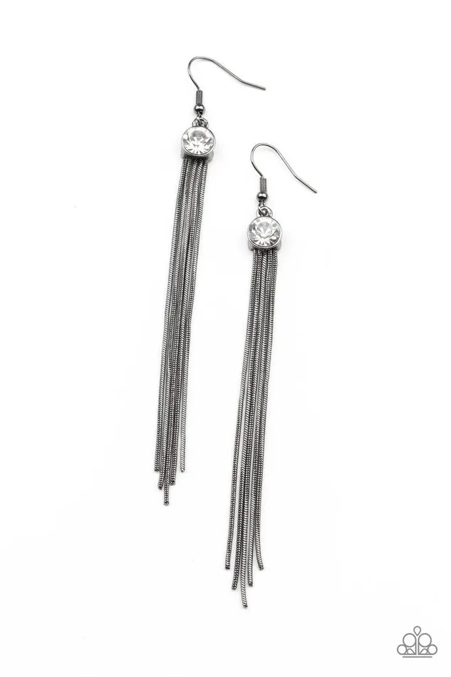 Paparazzi Jewelry Earrings Paparazzi Earring Always In Motion Black Paparazzi Jewelry Earrings Paparazzi Earring Always In Motion Black