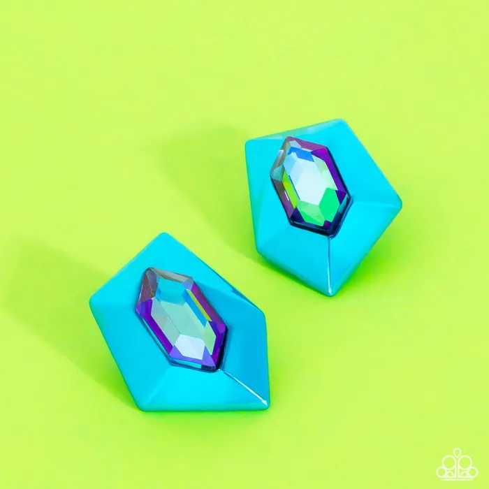 Paparazzi Jewelry Earrings Paparazzi Earring Dauntless Detail Blue Paparazzi Jewelry Earrings Paparazzi Earring Dauntless Detail Blue