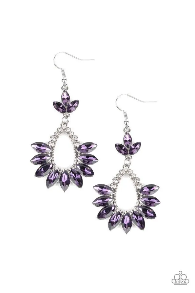 Paparazzi Jewelry Earrings Paparazzi Earring Extra Exquisite Purple