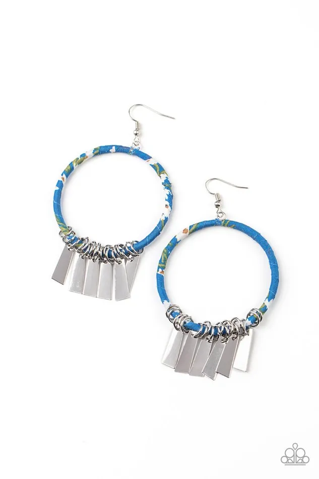 Paparazzi Jewelry Earrings Paparazzi Earring Garden Chimes Blue Paparazzi Jewelry Earrings Paparazzi Earring Garden Chimes Blue