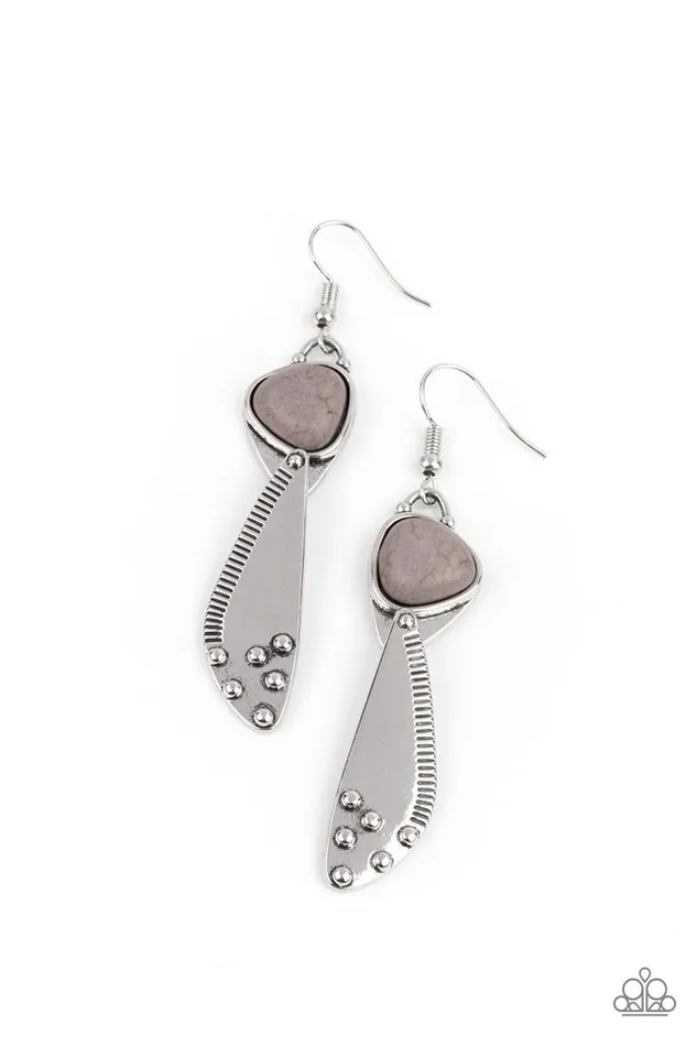 Paparazzi Jewelry Earrings Paparazzi Earring GoingGreen Goddess Silver Paparazzi Jewelry Earrings Paparazzi Earring GoingGreen Goddess Silver