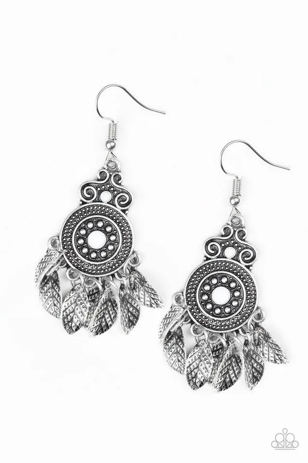 Paparazzi Jewelry Earrings Paparazzi Earring Lower East WILDSIDE White