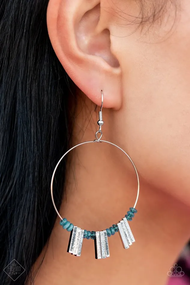 Paparazzi Jewelry Earrings Paparazzi Earring Luxe Lagoon Blue