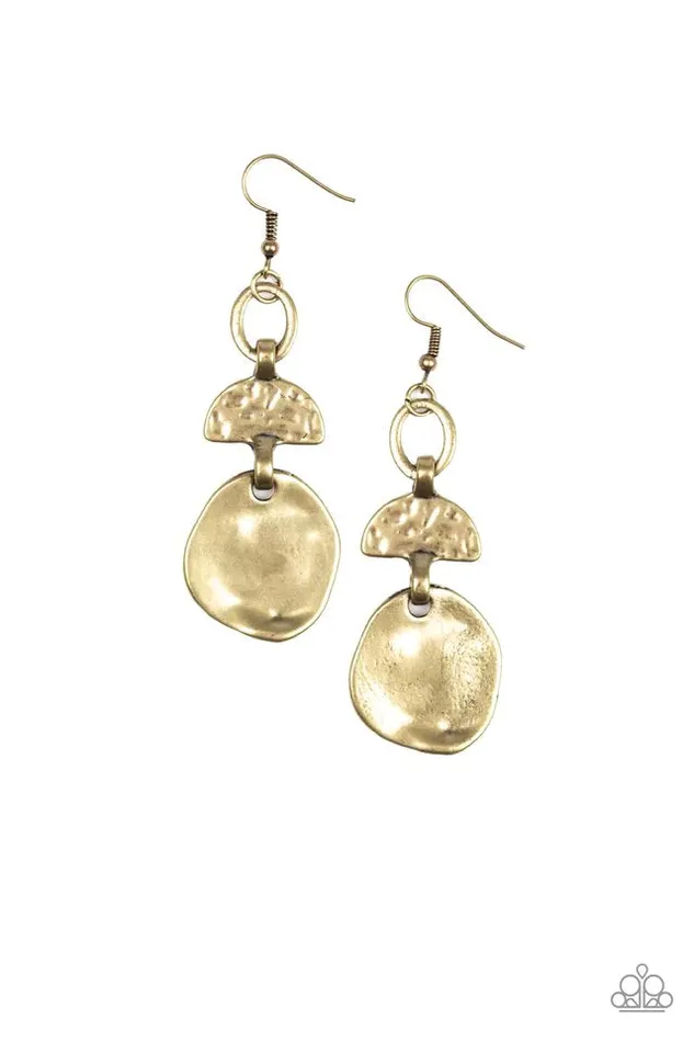 Paparazzi Jewelry Earrings Paparazzi Earring Melting Pot Brass