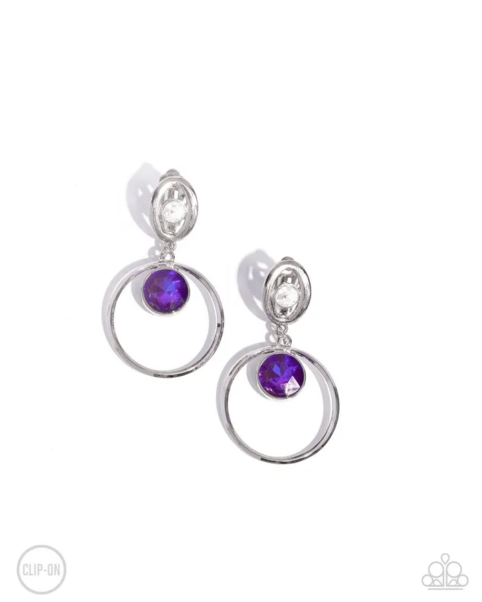 Paparazzi Jewelry Earrings Paparazzi Earring Modern Moment Purple Paparazzi Jewelry Earrings Paparazzi Earring Modern Moment Purple
