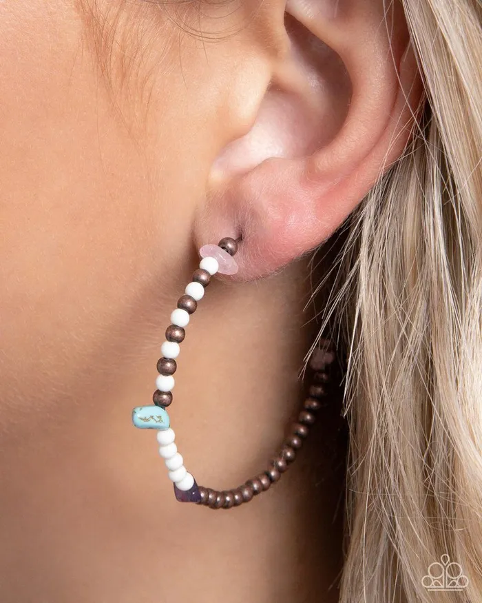 Paparazzi Jewelry Earrings Paparazzi Earring Pointed Promise Copper