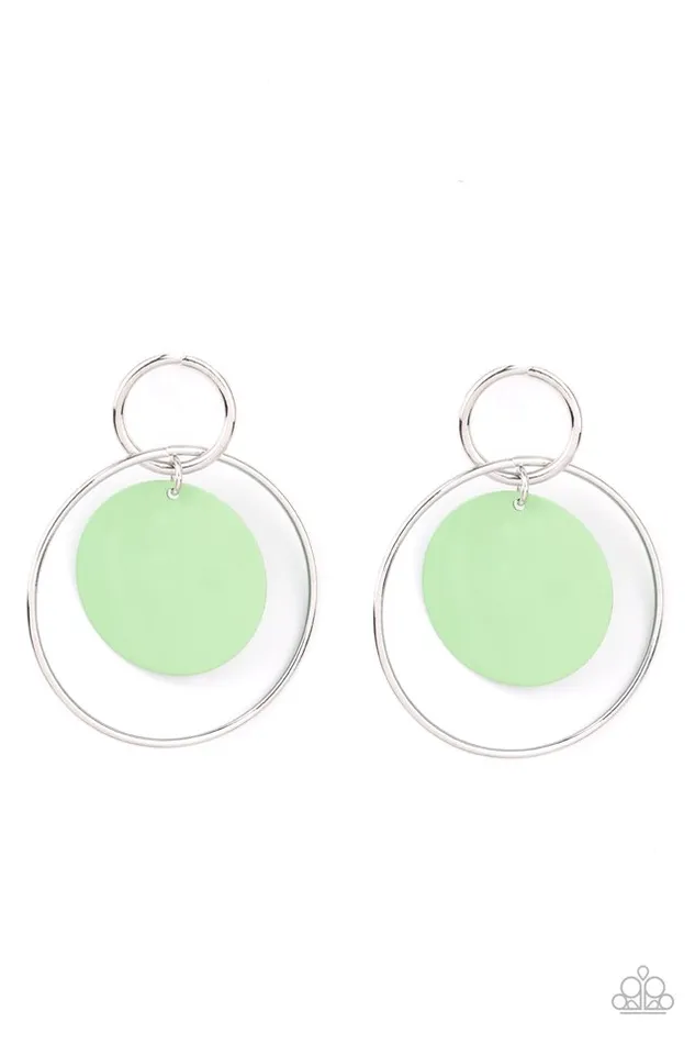 Paparazzi Jewelry Earrings Paparazzi Earring POP Look and Listen Green Paparazzi Jewelry Earrings Paparazzi Earring POP Look and Listen Green