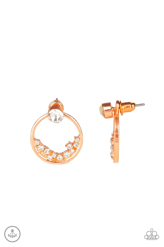 Paparazzi Jewelry Earrings Paparazzi Earring Rich Blitz Copper