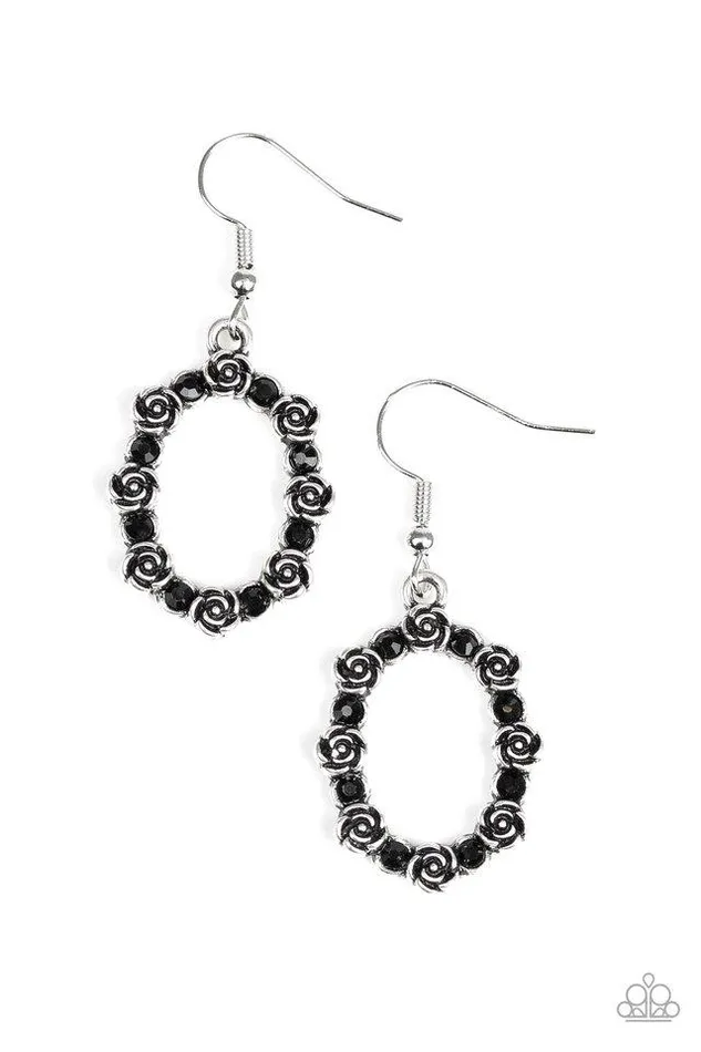 Paparazzi Jewelry Earrings Paparazzi Earring Rosy Royal Black