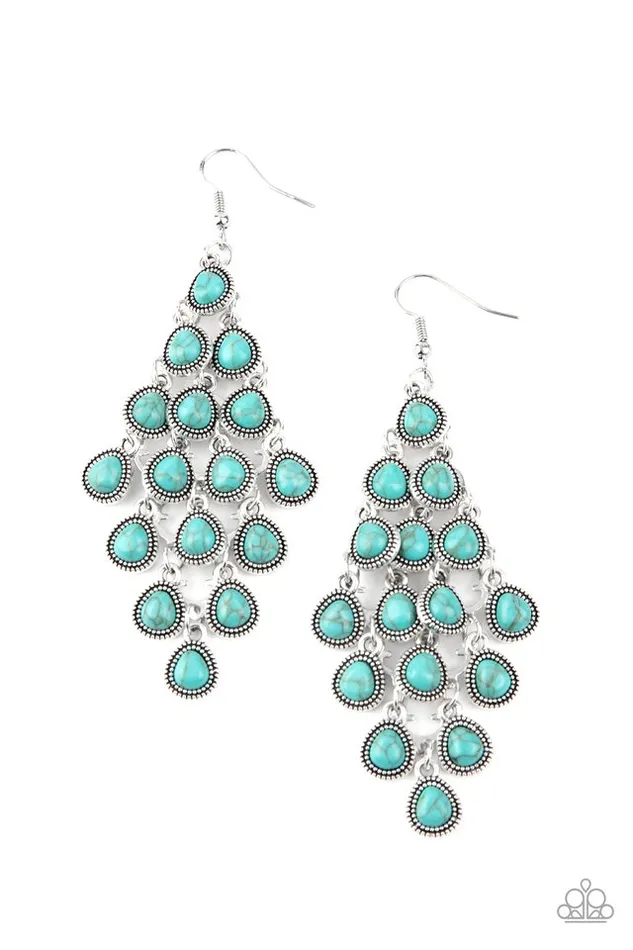 Paparazzi Jewelry Earrings Paparazzi Earring Rural Rainstorms Blue Paparazzi Jewelry Earrings Paparazzi Earring Rural Rainstorms Blue