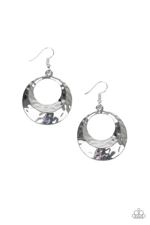 Paparazzi Jewelry Earrings Paparazzi Earring Savory Shimmer Silver