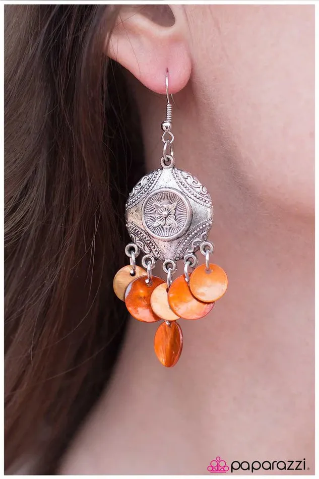 Paparazzi Jewelry Earrings Paparazzi Earring So Far So Good Orange