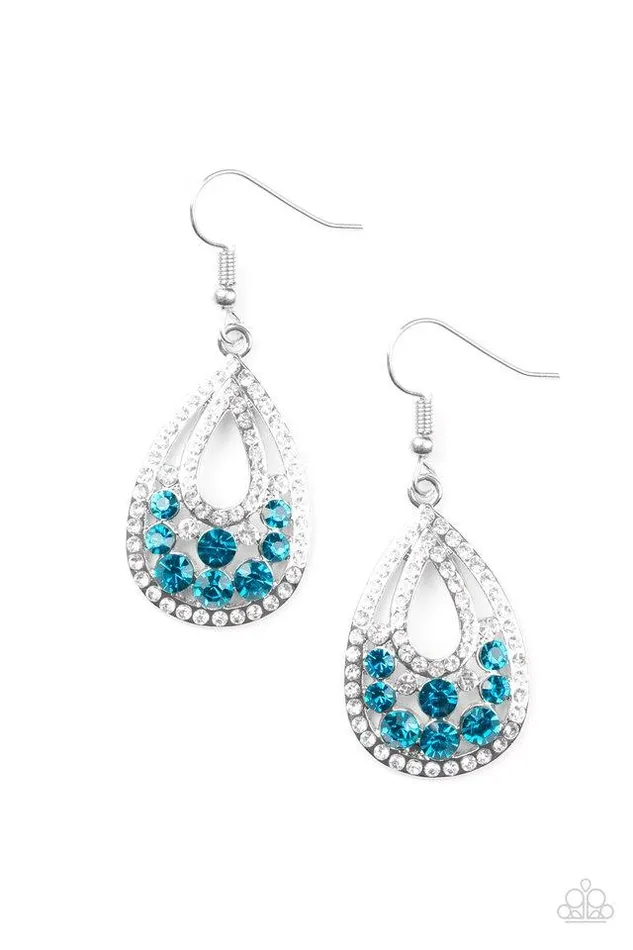 Paparazzi Jewelry Earrings Paparazzi Earring Sparkling Stardom Blue