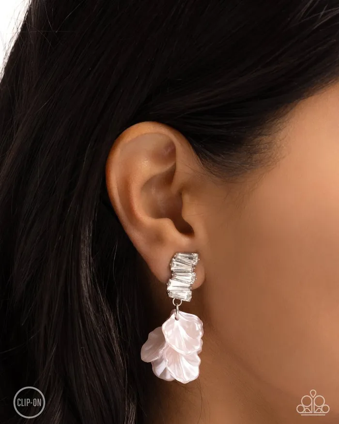 Paparazzi Jewelry Earrings Paparazzi Earring Stacked Sprigs Pink