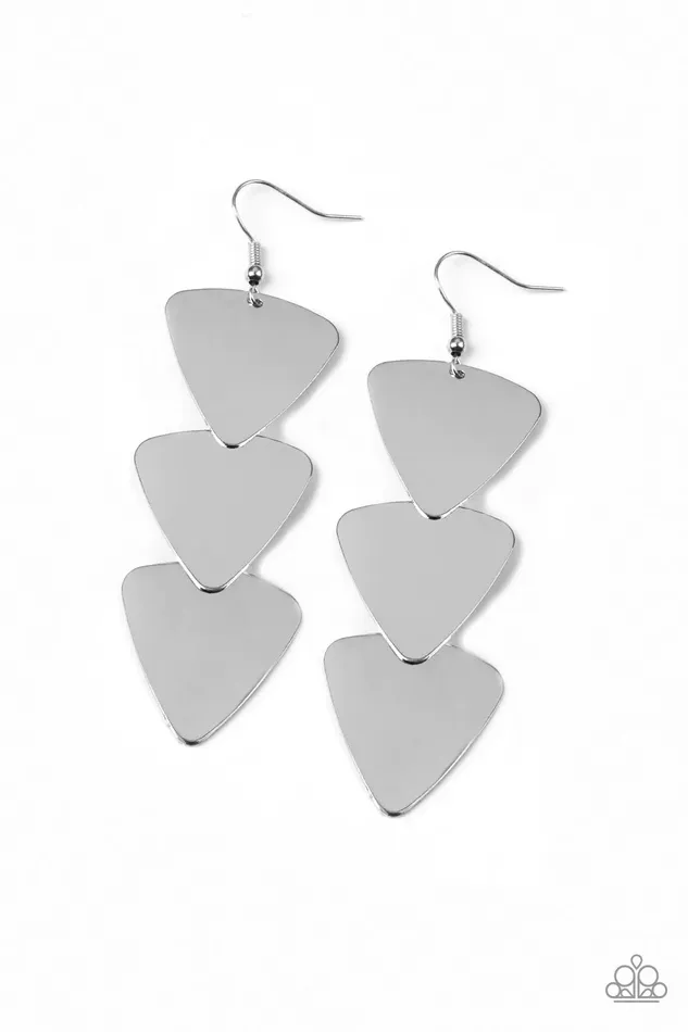 Paparazzi Jewelry Earrings Paparazzi Earring Terra Trek Silver