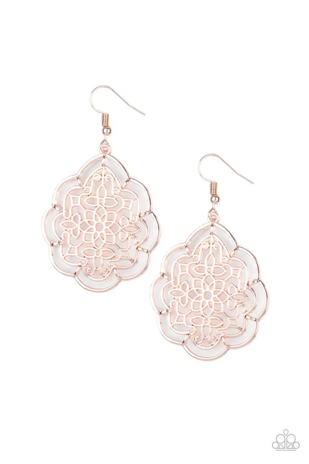 Paparazzi Jewelry Earrings Paparazzi Earring Tour de Taj Mahal Rose Gold Paparazzi Jewelry Earrings Paparazzi Earring Tour de Taj Mahal Rose Gold