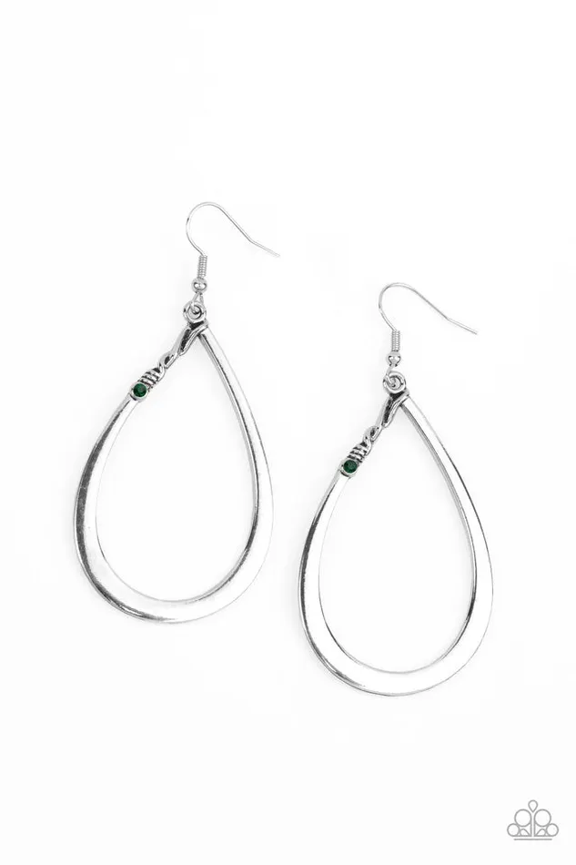 Paparazzi Jewelry Earrings Paparazzi Earring Very Enlightening Green Paparazzi Jewelry Earrings Paparazzi Earring Very Enlightening Green