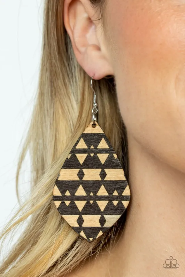 Paparazzi Jewelry Earrings Paparazzi Earring Zimbabwe Zoo Brown