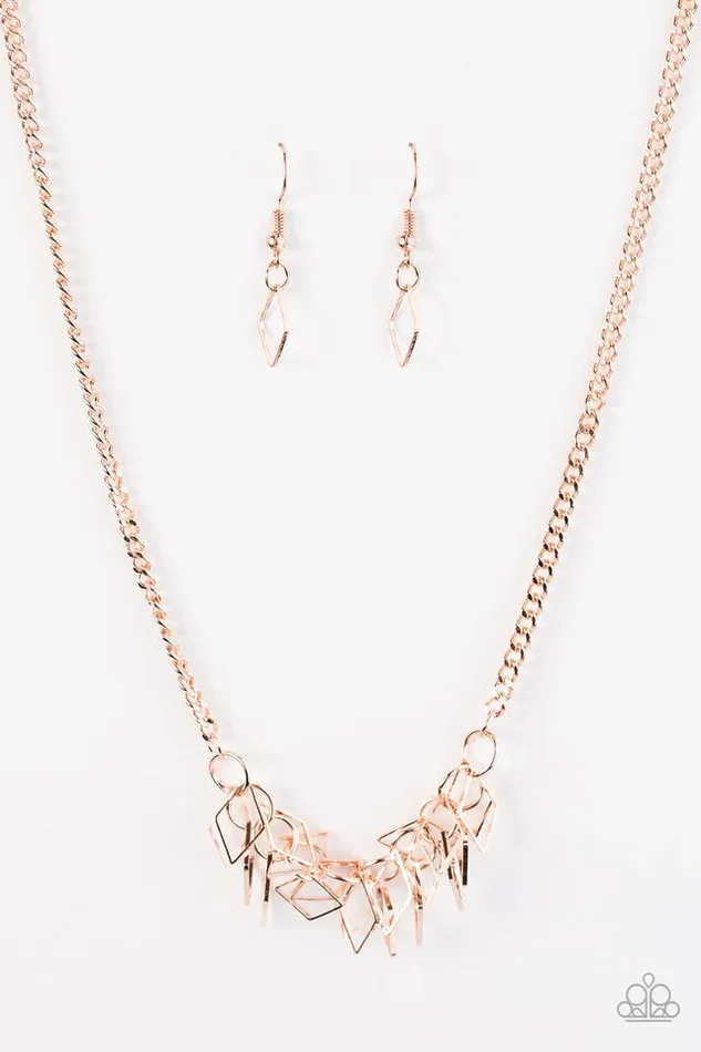 Paparazzi Jewelry Necklaces Paparazzi Necklace Beast Mode Rose Gold