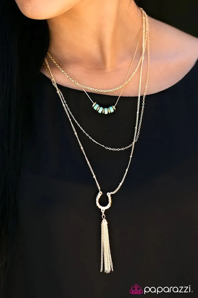 Paparazzi Jewelry Necklaces Paparazzi Necklace Boot Scootin Boogie Gold