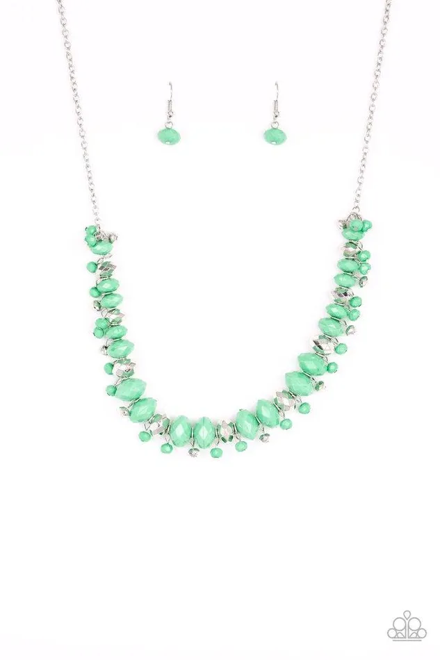 Paparazzi Jewelry Necklaces Paparazzi Necklace BRAGs To Riches Green