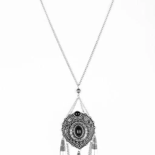 Paparazzi Jewelry Necklaces Paparazzi Necklace Cactus Canyon Black
