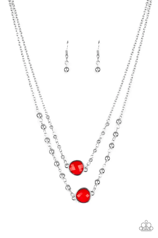 Paparazzi Jewelry Necklaces Paparazzi Necklace Colorfully Charming Red