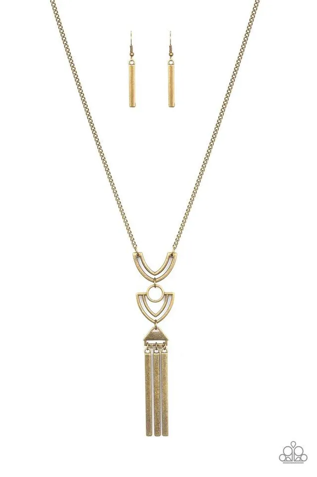 Paparazzi Jewelry Necklaces Paparazzi Necklace Confidently Cleopatra Brass