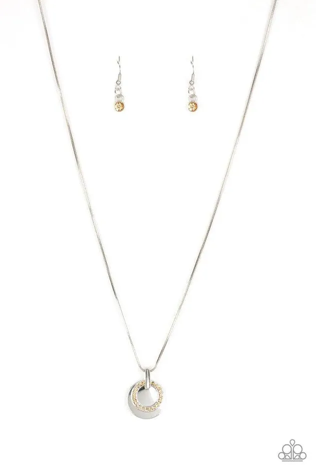 Paparazzi Jewelry Necklaces Paparazzi Necklace Front and CENTERED Brown