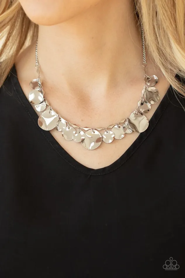 Paparazzi Jewelry Necklaces Paparazzi Necklace GLISTEN Closely Silver