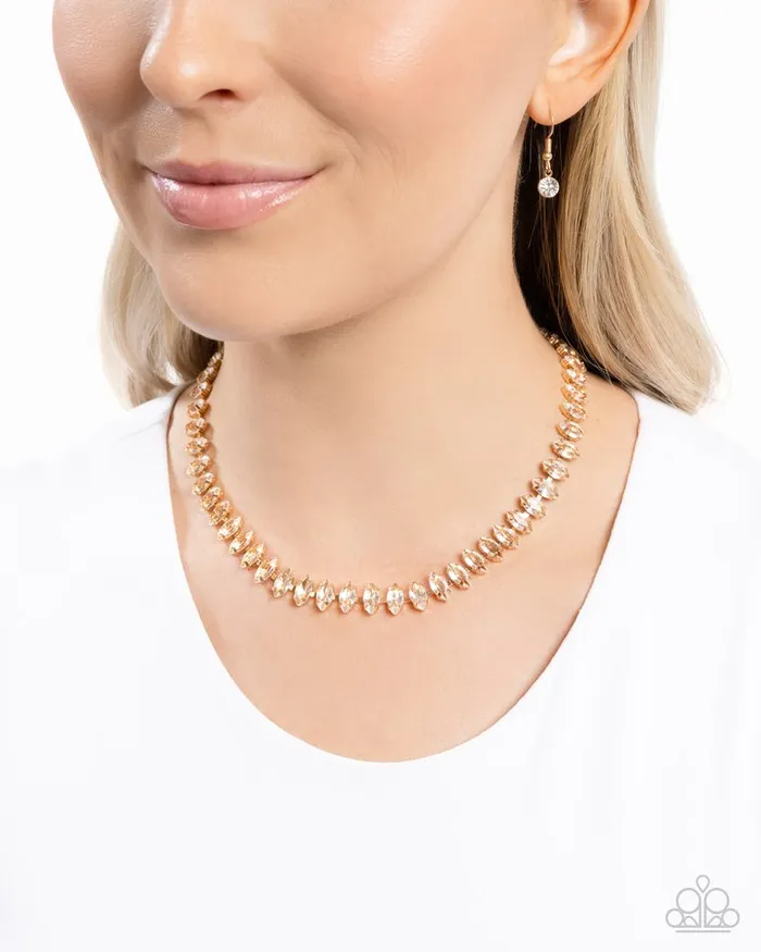 Paparazzi Jewelry Necklaces Paparazzi Necklace Glittery Genre Gold