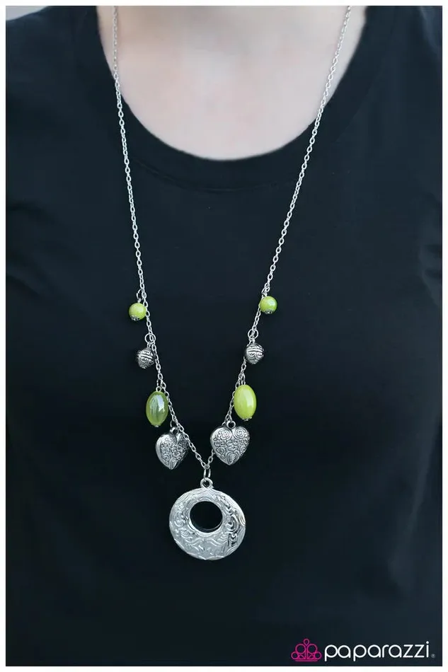 Paparazzi Jewelry Necklaces Paparazzi Necklace Home Is Where The Heart Is Green