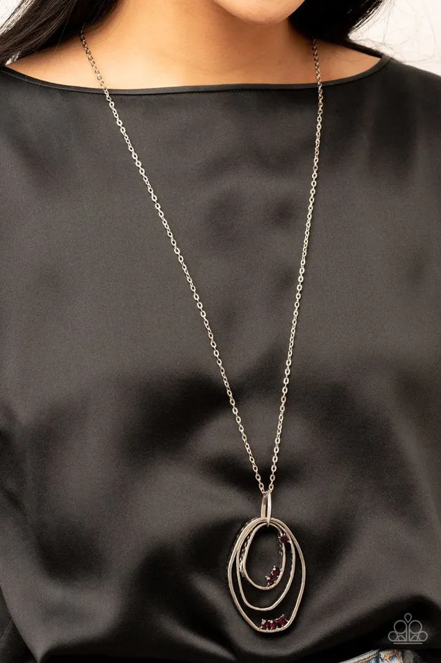 Paparazzi Jewelry Necklaces Paparazzi Necklace Industrial Infusion Purple