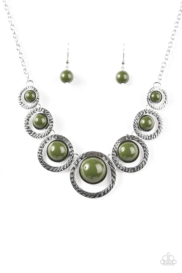 Paparazzi Jewelry Necklaces Paparazzi Necklace Jungle River Green