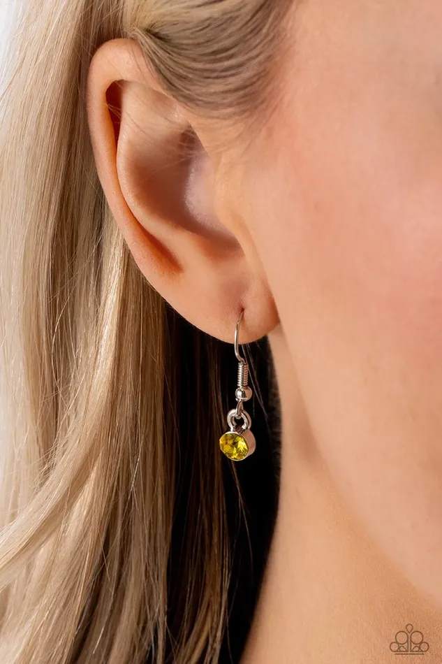 Paparazzi Jewelry Necklaces Paparazzi Necklace KISS the Mark Yellow Paparazzi Jewelry Necklaces Paparazzi Necklace KISS the Mark Yellow