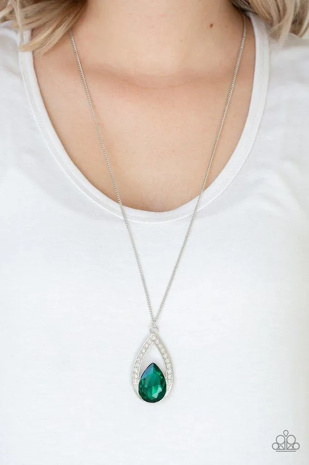 Paparazzi Jewelry Necklaces Paparazzi Necklace Notorious Noble Green