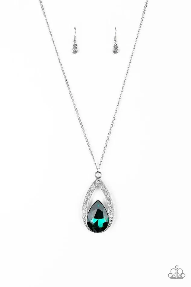 Paparazzi Jewelry Necklaces Paparazzi Necklace Notorious Noble Green