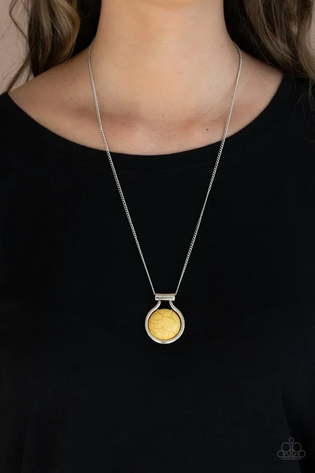 Paparazzi Jewelry Necklaces Paparazzi Necklace Patagonian Paradise Yellow