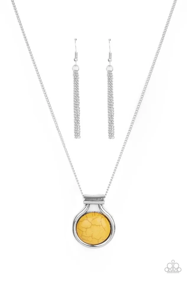 Paparazzi Jewelry Necklaces Paparazzi Necklace Patagonian Paradise Yellow Paparazzi Jewelry Necklaces Paparazzi Necklace Patagonian Paradise Yellow
